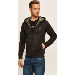 Diesel - Bluza. Czarne bluzy męskie Diesel, xl, bez wzorów, z bawełny, z kapturem, bez rękawów, z kapturem. W wyprzedaży za 299,90 zł.