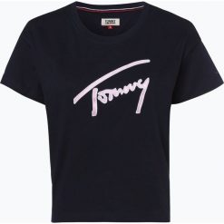 Tommy Jeans - T-shirt damski, czarny. Czarne t-shirty damskie Tommy Jeans, l, bez wzorów, z jeansu, bez kołnierzyka. Za 99,95 zł.