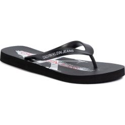 Japonki CALVIN KLEIN JEANS - Edoardo B4S0678 Black. Czarne klapki męskie Calvin Klein Jeans, bez wzorów, z jeansu. W wyprzedaży za 99,00 zł.