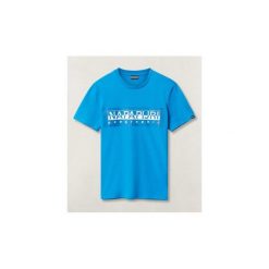 T-shirty z krótkim rękawem Napapijri N0YIEI SELE. Niebieskie t-shirty damskie Napapijri, xl, krótkie. Za 91,63 zł.