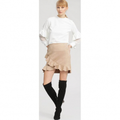 Biała Bluzka Think Pink. Białe bluzki longsleeves other, uniwersalny. Za 69,99 zł.