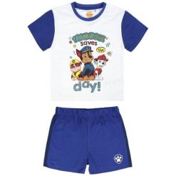 Disney Piżama Chłopięca Paw Patrol 92 Biały/Niebieski. Niebieskie bielizna chłopięca Disney, z motywem z bajki, bez rękawów. Za 45,00 zł.