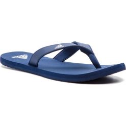 Japonki adidas - Eezay Flip Flop F35028 Dkblue/Ftwwht/Dkblue. Niebieskie klapki męskie Adidas, bez wzorów, ze skóry ekologicznej. Za 79,95 zł.