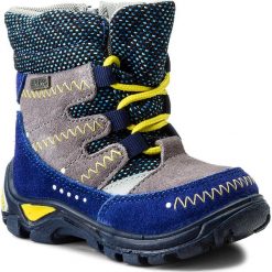 Śniegowce BARTEK - 21579-0E Jeans Szary. Szare śniegowce chłopięce Bartek, bez zapięcia. W wyprzedaży za 159,00 zł.