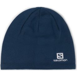 Czapka SALOMON - Beanie C11397 01 S0 Poseidon. Niebieskie czapki męskie Salomon, bez wzorów, z bawełny. Za 99,00 zł.