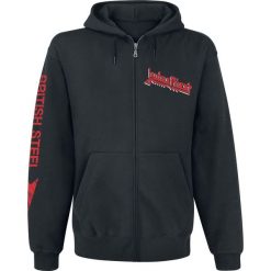 Bluzy męskie: Judas Priest British Steel Graphic Bluza z kapturem rozpinana czarny