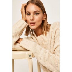 Answear - Sweter. Brązowe swetry damskie ANSWEAR, s, bez wzorów, z elastanu, bez rękawów, bez kaptura. W wyprzedaży za 89,90 zł.