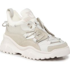 Sneakersy PINKO - Cumino 3 Sneaker AI 20-21 PBKSH 1P220Y Y628 White Z04. Brązowe półbuty damskie Pinko, bez wzorów, ze skóry, bez obcasa, na płaskiej podeszwie, bez zapięcia. Za 1119,00 zł.