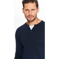 Golfy męskie: SWETER DŁUGI RĘKAW MĘSKI Z GUZIKIEM