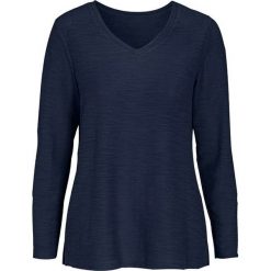 Cellbes Sweter z fakturą granatowy female niebieski 58/60. Niebieskie swetry damskie Cellbes, bez wzorów, z dzianiny, bez rękawów, długie, bez kaptura. Za 109,00 zł.