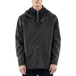 RAINS JACKET > 1201-01. Kurtki męskie Rains, s, bez wzorów, z poliesteru, klasyczne, bez kaptura. W wyprzedaży za 259,99 zł.