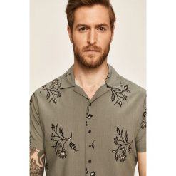 Premium by Jack&Jones - Koszula. Szare koszule męskie Premium by Jack&Jones, s, w kwiaty, z bawełny, klasyczne, z klasycznym kołnierzykiem, z krótkim rękawem. W wyprzedaży za 69,90 zł.