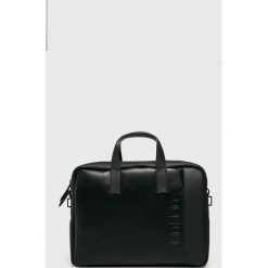 Calvin Klein - Torba. Szare torby na laptopa marki Calvin Klein, w paski, z materiału. Za 579,90 zł.