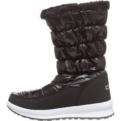 Kozaki zimowe "Holse" w kolorze czarnym. Czarne kozaki damskie CMP Shoes, na zimę, z materiału, bez obcasa, bez zapięcia. W wyprzedaży za 229,95 zł.