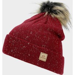 Czapka damska CAD712 - burgund melanż - Outhorn. Czerwone czapki damskie EVERHILL, na zimę, bez wzorów. W wyprzedaży za 34,99 zł.