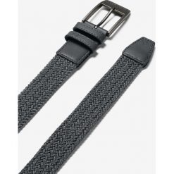 Under Armour Braided 2.0 Pasek Szary. Szare paski męskie Under Armour, w paski, z poliesteru. Za 188,95 zł.