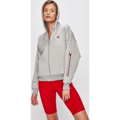 Tommy Sport - Bluza. Szare bluzy sportowe damskie Tommy Sport, s, bez wzorów, z elastanu, bez rękawów, z kapturem. W wyprzedaży za 279,90 zł.