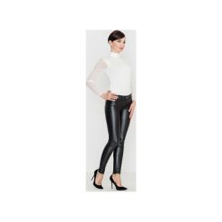 Spodnie K231 Czarny. Czarne spodnie damskie Lenitif, xl, z dzianiny. Za 119,00 zł.