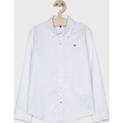Tommy Hilfiger - Koszula dziecięca 128-176 cm. Białe koszule chłopięce marki TOMMY HILFIGER, bez wzorów, z elastanu, button down, z długim rękawem, długie. Za 269,90 zł.