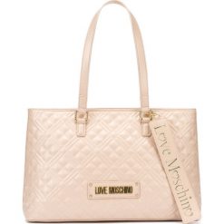 Love Moschino Torebka Beżowy. Brązowe torebki klasyczne damskie Love Moschino, bez wzorów, z materiału, bez dodatków. Za 912,95 zł.