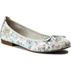 Baleriny CAPRICE - 9-22102-20 Wht Flower Mul 108. Szare bez kategorii marki Caprice, z zamszu, na płaskiej podeszwie. W wyprzedaży za 179,00 zł.