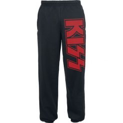 Kiss Logo Spodnie dresowe czarny. Czarne bez kategorii Kiss, z nadrukiem, z dresówki. Za 121,90 zł.