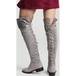 Szare Kozaki Wishing Window. Szare buty zimowe damskie vices, na płaskiej podeszwie. Za 139,99 zł.