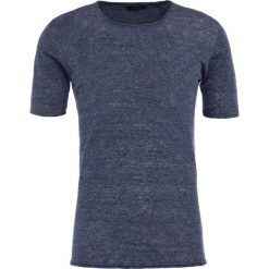 Roberto Collina Tshirt basic blue. Niebieskie koszulki polo męskie marki Roberto Collina, m, ze lnu. W wyprzedaży za 431,40 zł.