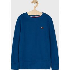 Tommy Hilfiger - Bluza dziecięca 128-176 cm. Niebieskie bluzy chłopięce TOMMY HILFIGER, bez wzorów, z elastanu, bez rękawów, bez kaptura. W wyprzedaży za 139,90 zł.