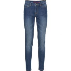 Dżinsy Super SKINNY, krótsze nogawki bonprix niebieski "stone”. Niebieskie jeansy damskie marki House, z jeansu. Za 69,99 zł.