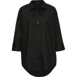Bluzki asymetryczne: Bluzka koszulowa oversized bonprix czarny