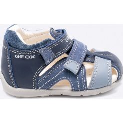 Geox - Sandały dziecięce. Niebieskie sandały męskie Geox, ze skóry, bez zapięcia. W wyprzedaży za 189,90 zł.