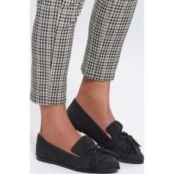 Czarne Mokasyny Navy Blue. Czarne mokasyny damskie Renee. W wyprzedaży za 49,99 zł.