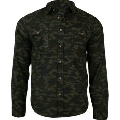 Zielona Casualowa Koszula z Długim Rękawem w Moro - BRAVE SOUL - 100% Bawełna, Nietaliowana, Khaki KSDCBRSAW18YORKkhaki. Szare koszule męskie Brave Soul, moro, z bawełny, casualowe, bez kołnierzyka, z długim rękawem. W wyprzedaży za 59,00 zł.