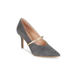 Czółenka KG by Kurt Geiger V-CUT-MID-COURT-WITH-STRAP-GREY. Szare czółenka damskie marki KG by Kurt Geiger, bez wzorów, bez obcasa. Za 567,20 zł.