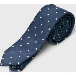 Jack & Jones - Krawat. Niebieskie krawaty męskie marki Jack & Jones, z jedwabiu. W wyprzedaży za 39,90 zł.