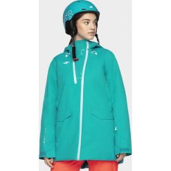 Kurtka snowboardowa damska KUDS205 - morska zieleń. Żółte kurtki damskie na zimę, s, snowboardowy. W wyprzedaży za 399,99 zł.