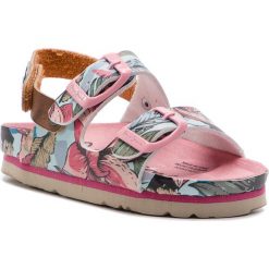 Sandały PEPE JEANS - Bio Tropic Kids PGS90138 Factory Pink 327. Różowe sandały dziewczęce Pepe Jeans, z jeansu, bez zapięcia. Za 219,00 zł.