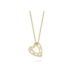 Naszyjniki damskie: NASZYJNIK HEART DIAMOND – ZŁOTY