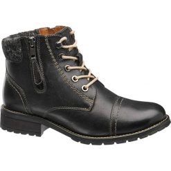 Trapery damskie Highland Creek czarne. Czarne botki damskie na zamek marki Highland Creek, z materiału, na zamek. Za 239,90 zł.
