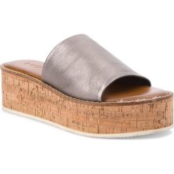 Chodaki damskie: Klapki INUOVO - 8008 Pewter