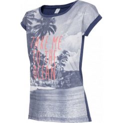 4F Womens T-shirt H4L17-TSD014NAVY. Niebieskie t-shirty damskie 4f, l, z bawełny. W wyprzedaży za 59,99 zł.