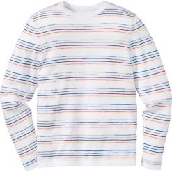 Swetry klasyczne męskie: Sweter Slim Fit bonprix biały