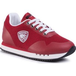 Sneakersy BLAUER - S0DASH01/MES M Red. Czerwone trampki chłopięce Blauer, bez wzorów, ze skóry ekologicznej, na sznurówki. W wyprzedaży za 209,00 zł.
