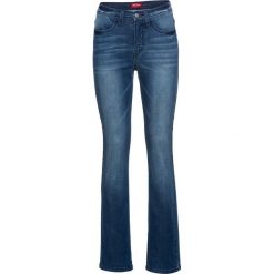 Bardzo miękkie dżinsy STRAIGHT bonprix ciemnoniebieski. Jeansy damskie bonprix. Za 129,99 zł.
