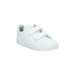 Buty Dziecko Converse 751878C. Białe trampki dziewczęce Converse, bez wzorów, bez zapięcia. Za 179,40 zł.