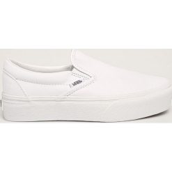 Vans - Tenisówki. Białe trampki i tenisówki damskie Vans, bez wzorów, z gumy, bez zapięcia. Za 319,90 zł.
