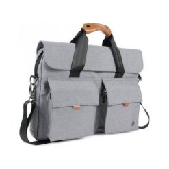 PKG Torba Richmond Laptop Messenger 15” PKG-RICHMOND-LGRY, szara. Szare torby na laptopa PKG, bez wzorów, eleganckie. Za 499,00 zł.
