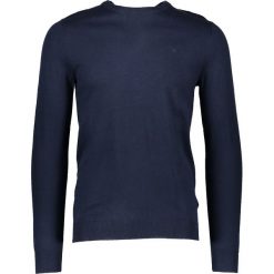 Sweter w kolorze granatowym. Niebieskie swetry męskie Wrangler, m, z haftami, z okrągłym kołnierzem, bez kaptura. W wyprzedaży za 109,95 zł.