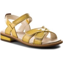 Sandały dziewczęce: Sandały CLARKS – Darcy Charm 261324036 Yellow Patent